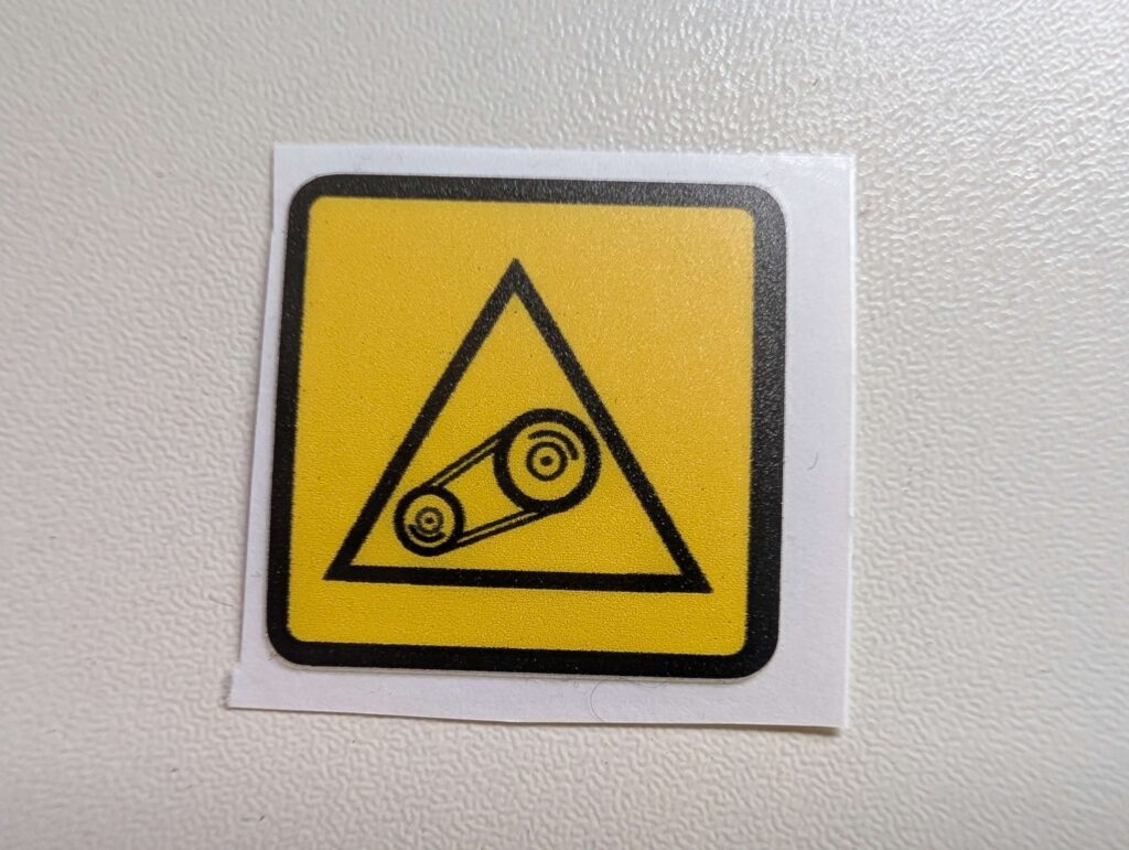 CAM / TIMING BELT WARNING - Under Bonnet Sticker / Decal