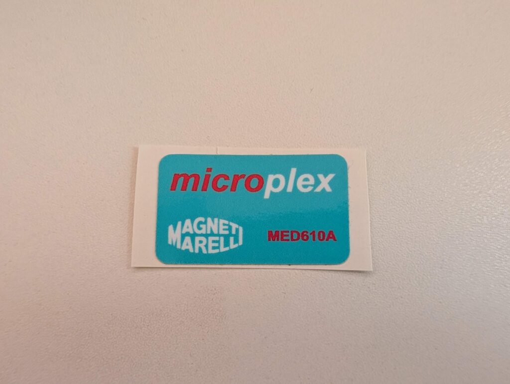 Microplex MED610A Label / Sticker / Decal
