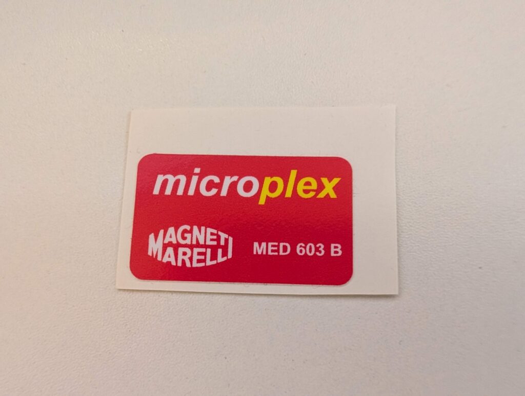 MICROPLEX MED603B Label / Sticker / Decal