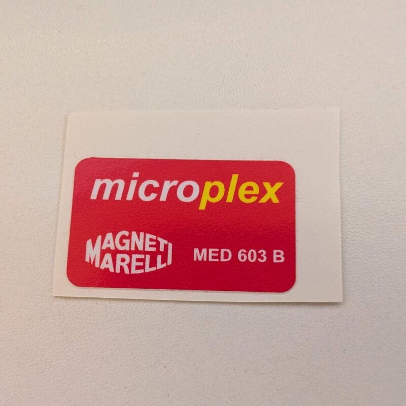 MICROPLEX MED603B Label / Sticker / Decal