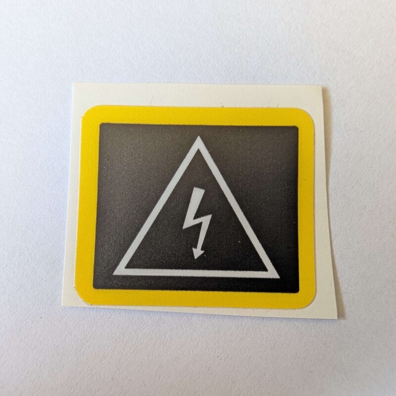 ELECTRICITY WARNING - Under Bonnet Sticker / Decal