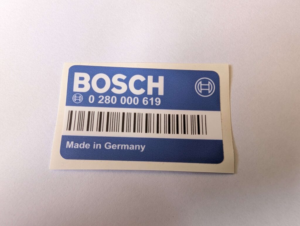 BOSCH 0 280 000 619 Label / Sticker / Decal