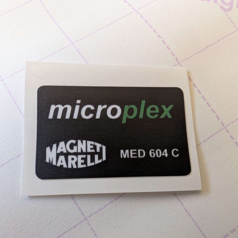 MICROPLEX MED 604 C Label / Sticker / Decal