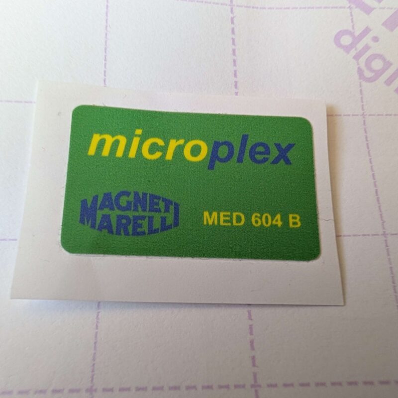 MICROPLEX MED604B Label / Sticker / Decal