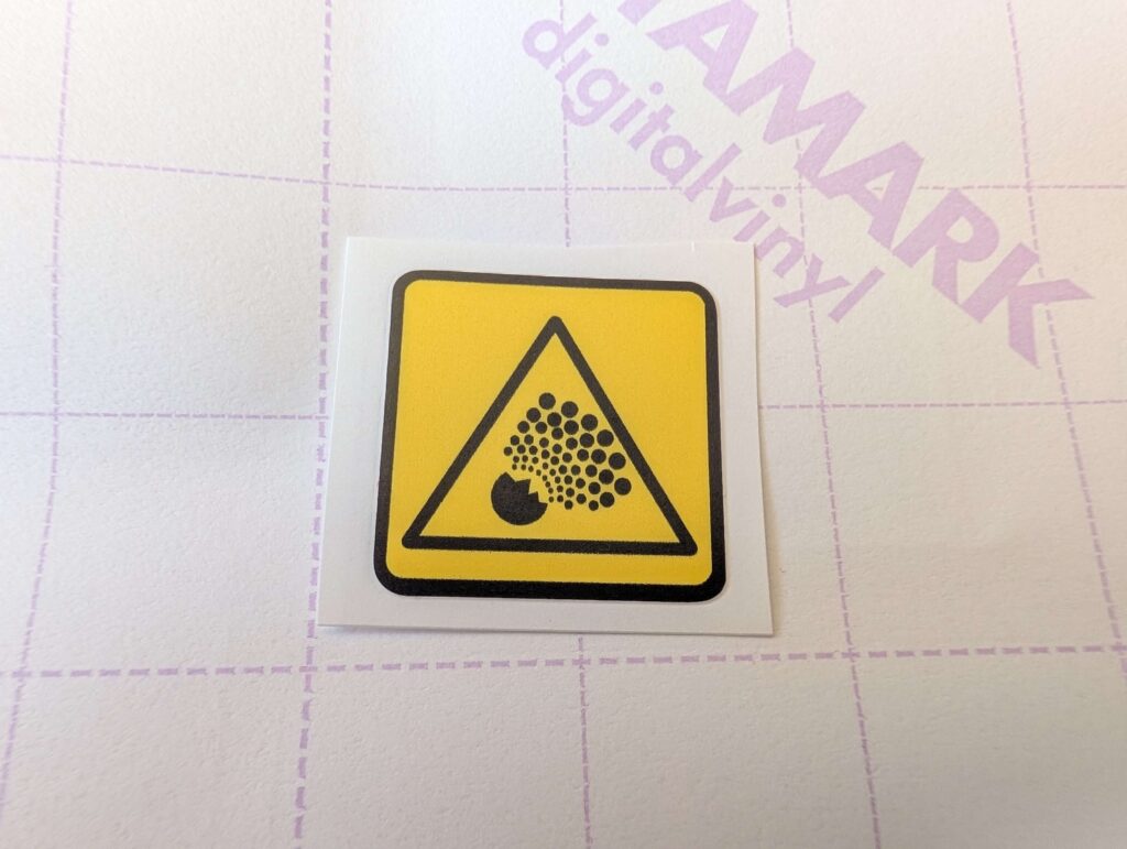 AIR CON PRESSURE WARNING - Under Bonnet Sticker / Decal